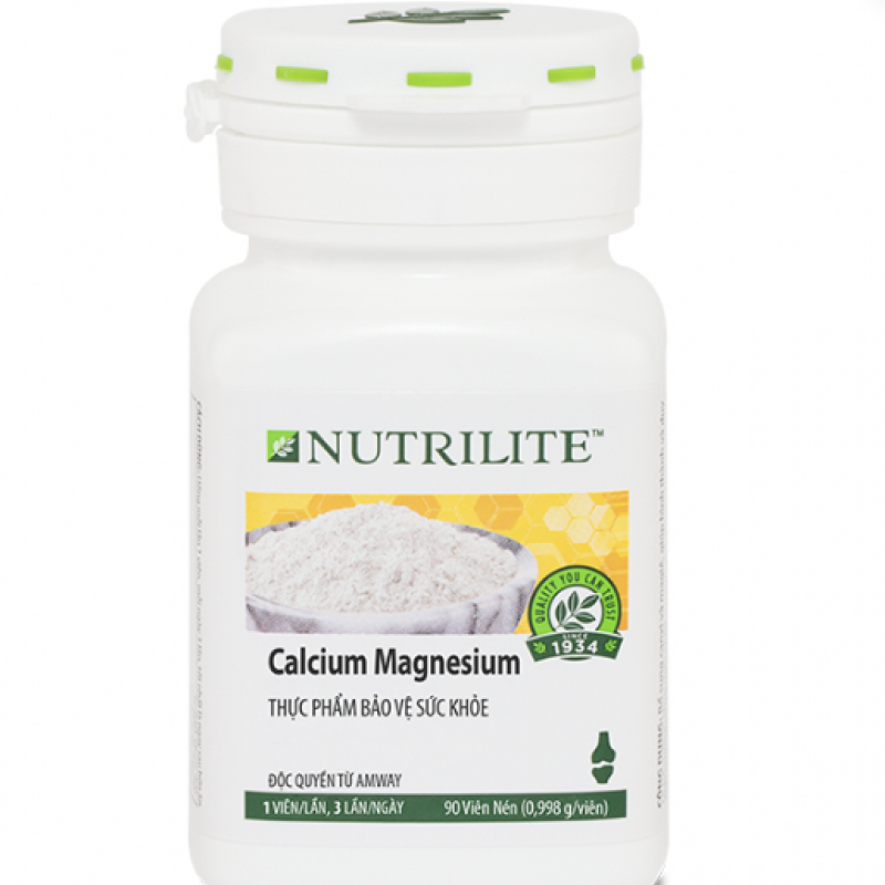 104273 Amway * Nutrilite Calcium Magnesium hỗ trợ hệ xương, răng chắc khỏe. 90 viên