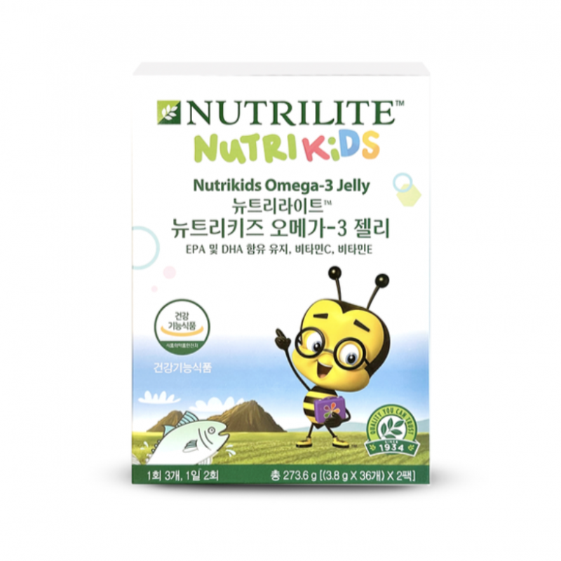 300920 Amway NUTRILITE™ Nutrikids Omega-3 Jelly bổ sung Omega 3 (DHA,EPA), Vitamin C, Vitamin E.Xuất xứ: Hàn Quốc.