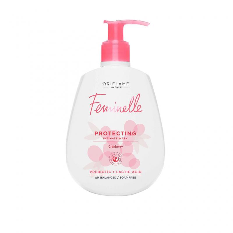 34498 oriflame * Dung dịch vệ sinh phụ nữ của Oriflame Feminelle Protecting Intimate Wash Cranberry 