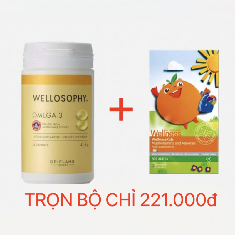 38556 28241 Trọn bộ Wellness Kids và 1 Omega 3