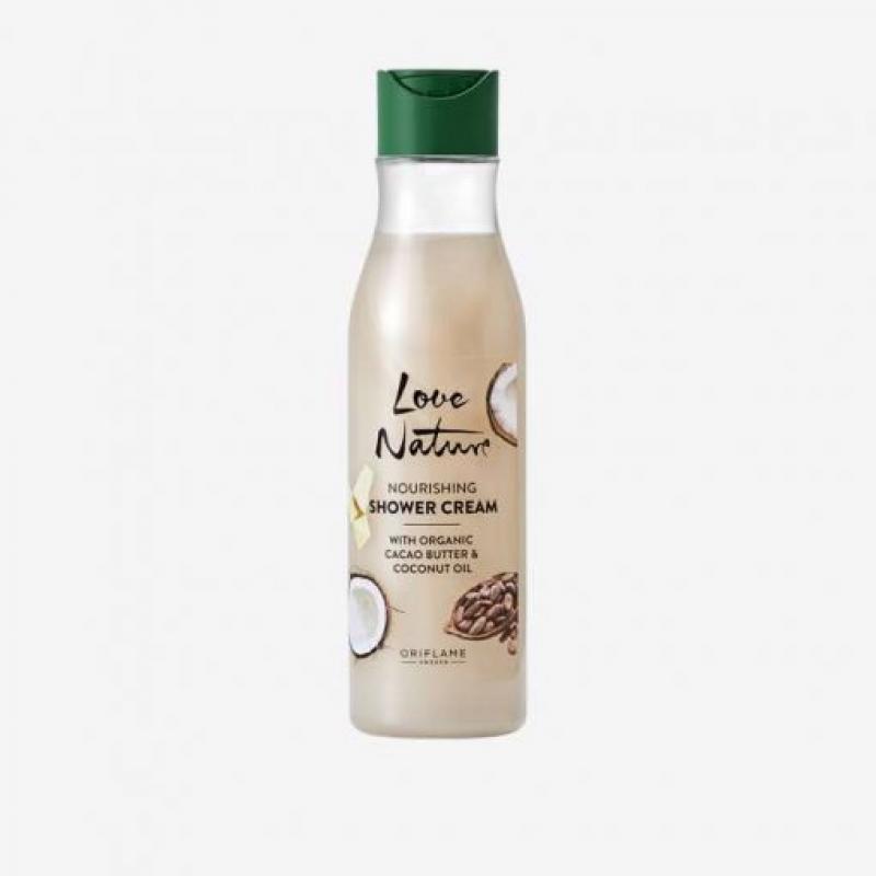41488 Oriflame – Sữa tắm – Love Nature Nourishing Shower Cream with Organic Cacao Butter & Coconut Oil