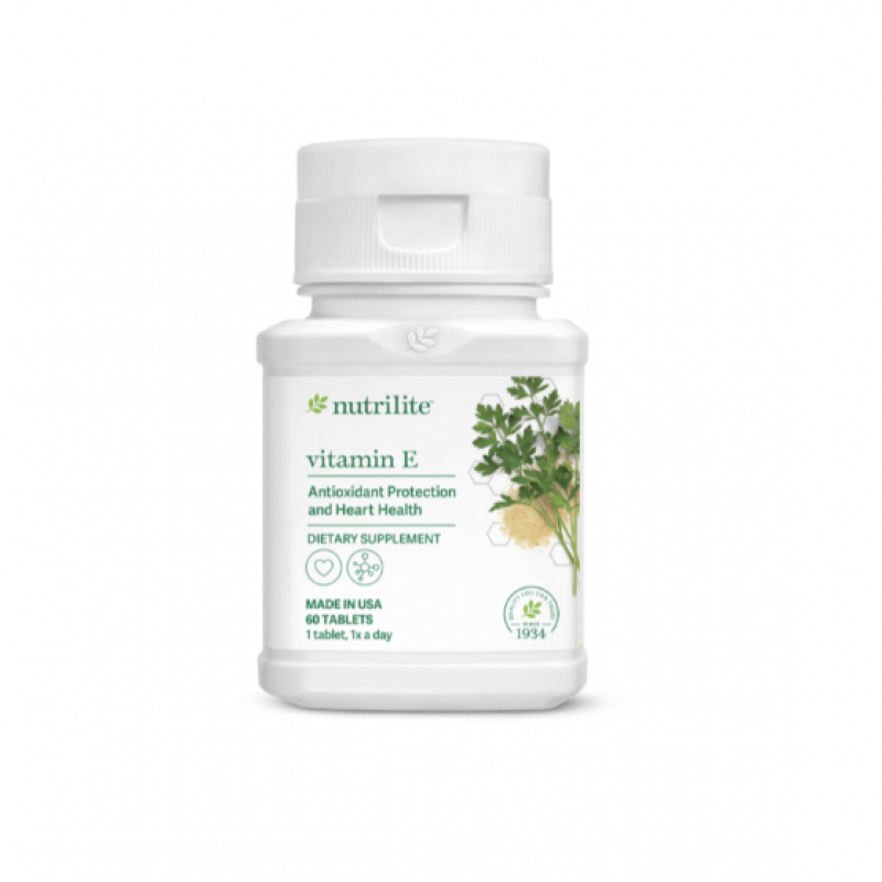 426100 Amway TP BVSK nutrilite™ vitamin E​ hỗ trợ chống ô-xy hóa và hỗ trợ sức khỏe tim mạch.60 viên.Xuất xứ: Hoa Kỳ