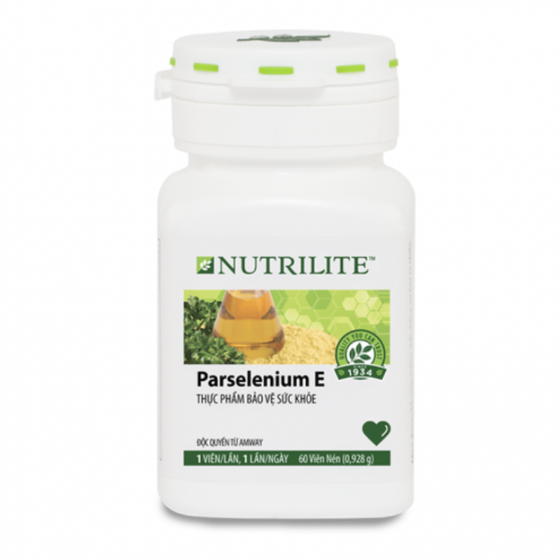 426100 Amway * Nutrilite Parselenium-E hỗ trợ chống ô-xy hóa và hỗ trợ sức khỏe tim mạch.60 viên