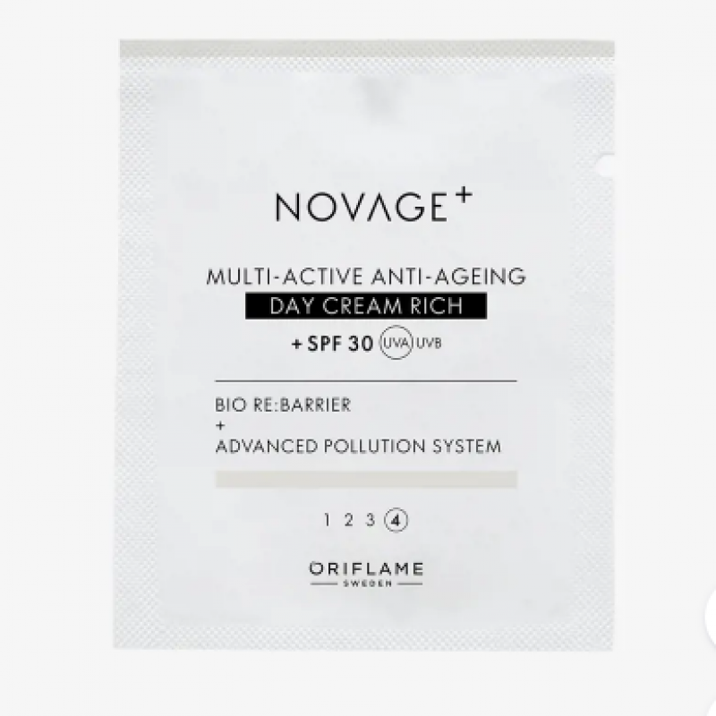 43890 Mẫu Thử Kem Dưỡng Da Ban Ngày Novage+ Multi-Active Anti-Ageing Day Cream Rich SPF30 Sachet.