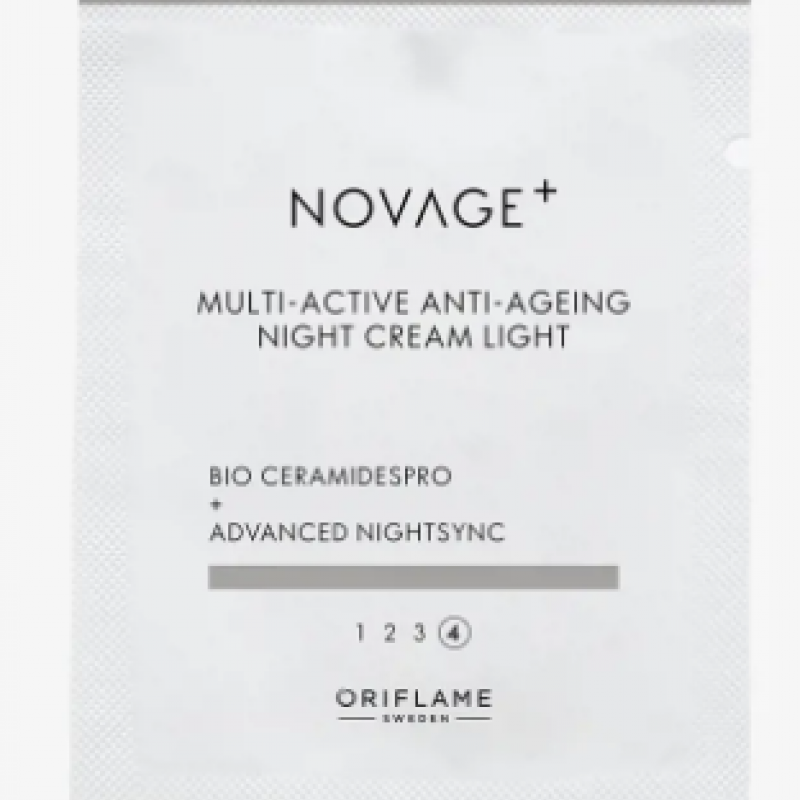 43904 Mẫu Thử Kem Dưỡng Da Ban Đêm Novage+ Multi-Active Anti-Ageing Night Cream Light Sachet.