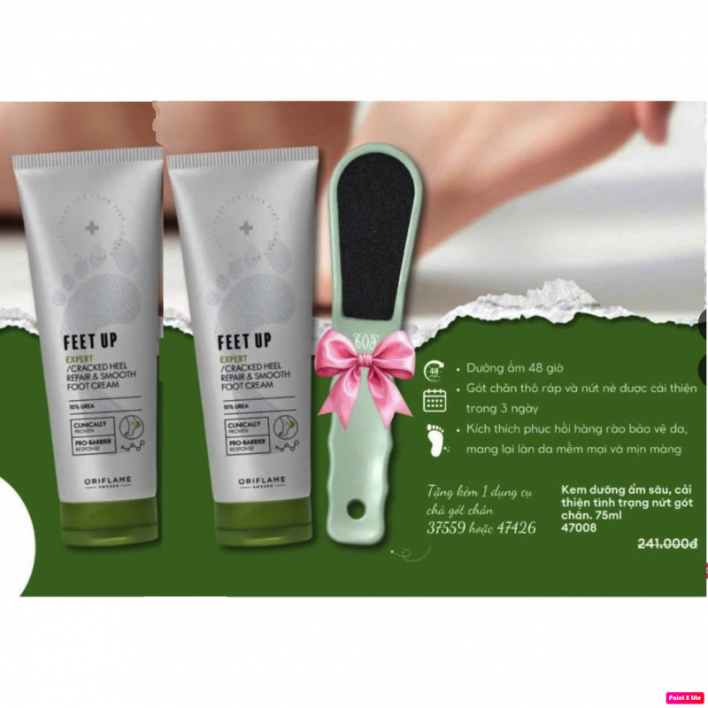 Bộ 47008 x 2 và 47426: 2 kem dưỡng chân và chà gót chân
