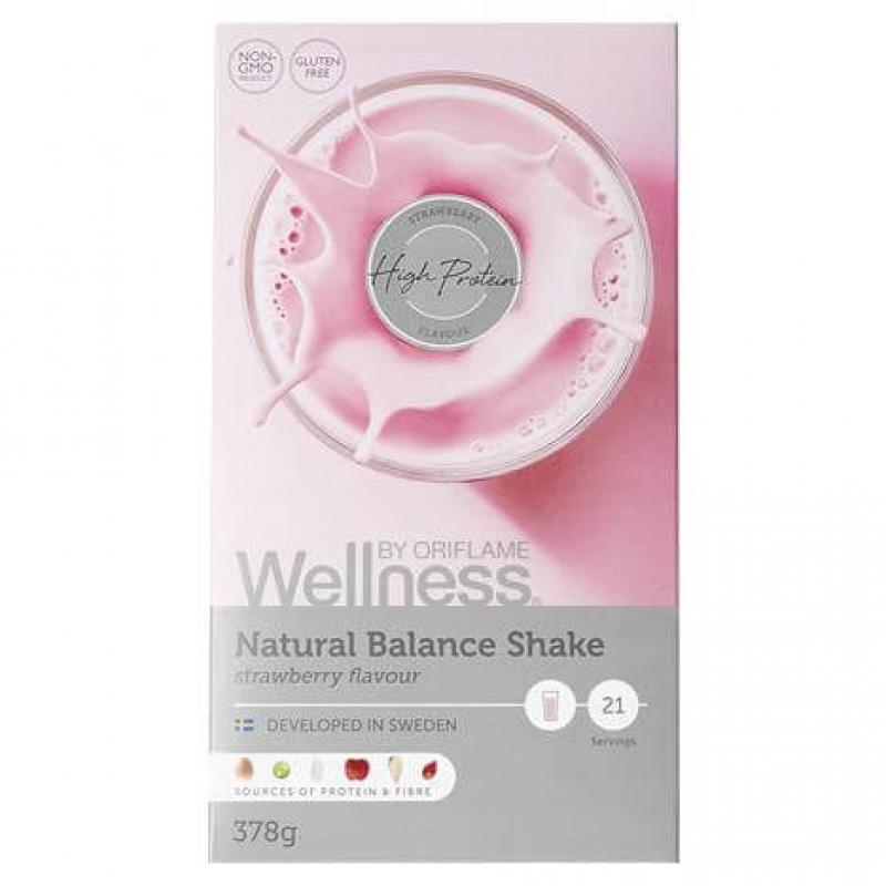 29689 Wellness Bột Oriflame Natural Balance Shake Strawberry Flavour – 378g